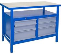 Etabli P 1200 SS - 120 x 60 cm - 6 tiroirs Güde G40930