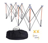 Établi pliable à 8 pieds, station de travail télescopique réglable et robuste avec griffes de fixation, capacité de charge de 800 kg, établi de construction portable pour projets