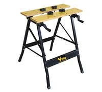 Etabli pliable Multiposition Charge 150kg - Table de travail portable Etau Réglage 20 à 35 cm Bricolage Sciage Ateliers INTEC