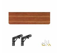 Établi pliable mural avec supports d'étagère, table rabattable pour garage, atelier, bureau