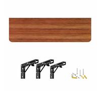 Établi pliable mural avec supports d'étagère, table rabattable pour garage, atelier et bureau