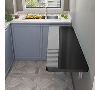 Établi pliable mural - Bureau pliable peu encombrant pour cuisine, bureau et chambre à coucher, table multifonction facile à nettoyer