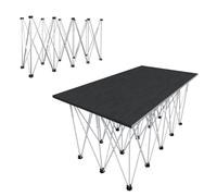 Établi pliable portable avec sac de rangement, supports de table robustes pour la construction et le travail du bois, table de travail robuste à 15 pieds, système de support pliable