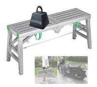 Établi pliable portable en hauteur réglable - Plateforme multifonction pour ingénierie domestique - Escabeau à 5 vitesses, largeur 40 cm