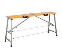 Établi pliable portable, plate-forme d'échafaudage réglable en hauteur, table de travail pliable multi-usage pour la maison, le bureau, l'atelier, le garage