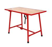 WilTec Établi Pliable Table d’Atelier Pliante Surface de Montage 120x62,5 cm Table de Travail Bois