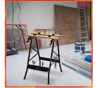 Établi pliant - AKOZON - 11113 - Charge 100 kg - Pliable et portable - Plateaux MDF