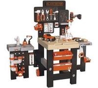 Etabli pliant enfants SMOBY Black+Decker Mega Center 3 zones 100 accessoires Multicolore G