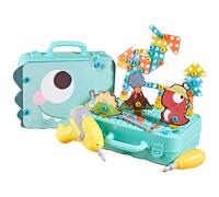 Etabli pour , Jouet éducatif Multifonction réaliste avec Facteur Amusant | Établi pour avec Accessoires, pour Filles, mécanicien, Voiture, Jardin, Temps Familial, école, Maison, Vie