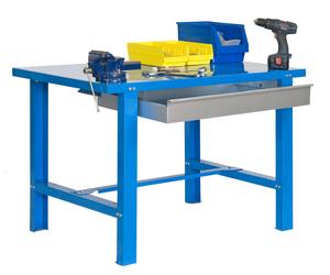 Etabli PRO Métallique 830x1500x730 mm bleu 1 niveau 800 kg