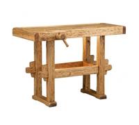 Etabli Rustique Style En Bois Massif De Tilleul Finition Naturelle L126xpr69xh90 Cm Multicolore