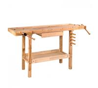 Etabli simple menuisier bois 1370 x 500 x 860 mm D20901