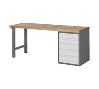 STIER Etabli STIER Premium avec 5 tiroirs, lxPxH 2 000x700x840 mm Quantité:1