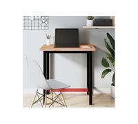 vidaXL Établi 3188903 Table de travail avec trous 80x55x81,5 cm Bois massif de hêtre