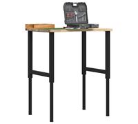 Établi Table de Travail Bricolage Atelier Garage Bois de Chêne Massif vidaXL