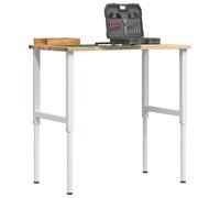 Établi Table de Travail Bricolage Atelier Garage Bois de Chêne Massif vidaXL