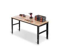 VEVOR Établi table de travail réglable 155 x 51 cm avec prises de courant 900 kg