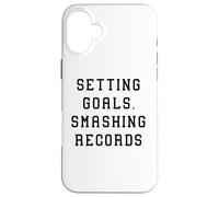 Établir des objectifs, réussir la déclaration de réussite de Smashing Records Coque pour iPhone 16 Plus