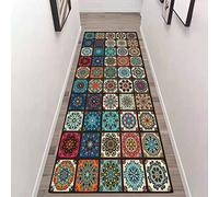 Etaclover Tapis de Passage Grand Tapis De Couloir,Lavable antiderapant Motifs Géométriques Tapis Cuisine,Antidérapant Entrée Tapis for Cuisine Salon Chambre Entrée,Tapis Chambre Adulte
