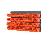 Etag?re des 30 éléments bac ? bec petits outils boîte orange combinaison murale