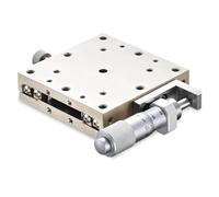 Étage manuel,table coulissante de roulement de coupe de déplacement d'étape de traduction linéaire de précision manuelle micrométrique,for l'inspection de précision,la position de l'équipement(100mm)