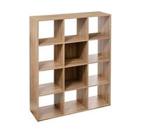 Étagère 12 cases effet chêne naturel ""Mix 'n Modul"" - 5 five simply smart