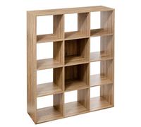 5five Étagère bois 12 cases – mix de coloris naturel