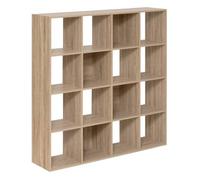 Étagère 16 cases effet chêne naturel ""Mix 'n Modul"" - 5 five simply smart