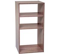 Five - Meuble Etagère de Rangement en Bois Naturel 3 Cases Mix n' modul