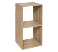 Paris Prix Étagère 5five Mix naturel 2 cases, effet bois naturel Beige