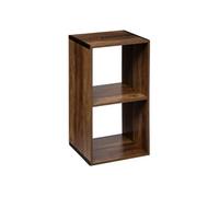 Atmosphera – Étagère 2 cases Mix – P. 34,5 cm x H. 67,5 cm – Marron