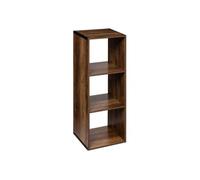 5five Étagère colonne Mix'n'Modul effet bois foncé 3 niveaux H 100,5 cm Salon/Chambre/Bureau