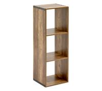 5five Étagère colonne Mix'n'Modul effet bois foncé 3 niveaux H 100,5 cm Salon/Chambre/Bureau