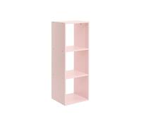 Atmosphera Meuble de rangement modulable 3 cases 32 x 30 x 95 cm Rose