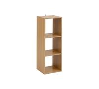 5five - étagère 3 Cases tasso Effet Bois Naturel