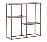 Étagère 3 Niveaux en Métal "Staal" 81cm Noyer