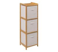 5five Étagère de rangement Tidy Box – 3 niveaux en bambou – L.35 x l.33 x H.109,5 cm