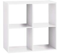 Étagère 4 cases blanche en panneaux de particules - PEGANE - Bureau - Contemporain - Design