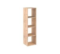 Europe & Nature Étagère 4 cubes en pin Beige 36,2 x 33 x 140 cm