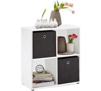 FMD furniture Etagère sur Pieds, Bibliothèque, Etagère à dossiers, en Blanc 70 x 71,5 x 33 cm (LxHxP)