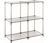 Étagère 4 cases gris Gris, Gris G