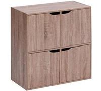 5five Étagère de rangement MIXN Door – 4 cases – Beige – 67,5 x 32 x 67,5 cm