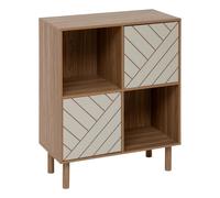 5 five simply smart 5five - etagère 4 Cases mix'n'Match Bois et Motif rayé