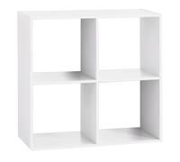 Atmosphera - Étagère 4 cases Mix Blanc Five - P. 32 cm x H. 67,5 cm