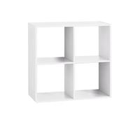 Atmosphera - Étagère 4 cases Mix Blanc Five - P. 32 cm x H. 67,5 cm
