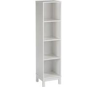 Etagère 4 casiers pin massif blanc Blanc G