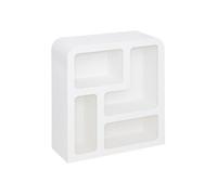 Meuble 4 niches Soleya blanc 75x30cm - Atmosphera createur d'interieur