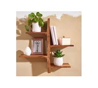 Etagère 4 niveaux 58x15x60 cm en bois de sheesham naturel