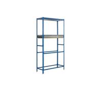 Etagère 4 niveaux charge 200Kg/plateaux Bleu Zinc KIT SIMONGARAGE BOX PLUS 4/400 Simon Rac Bleu