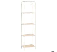 5five – Étagère Curvy – 4 niveaux, métal et MDF, bois clair – 45x30x169,5 cm